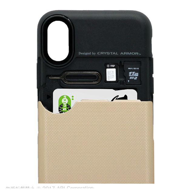 【iPhoneXS/X ケース】Card Holder Case (BLACK)サブ画像