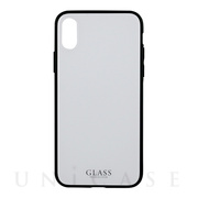 【iPhoneXS/X ケース】背面ガラスシェルケース「SHELL GLASS」 (ホワイト)