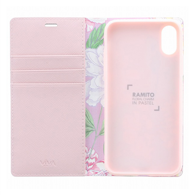 【iPhoneXS/X ケース】手帳型ケース/薄型PU/Ramito Collection/Carnation(Pink)サブ画像