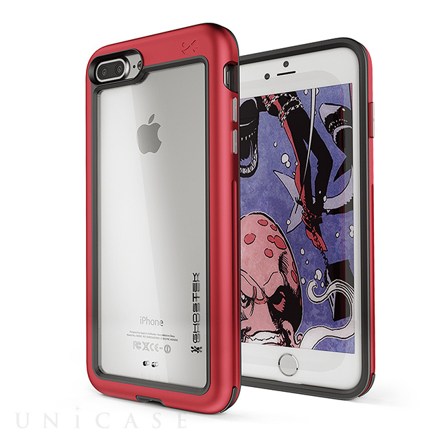 【iPhone8 Plus/7 Plus ケース】Atomic Slim (Red)