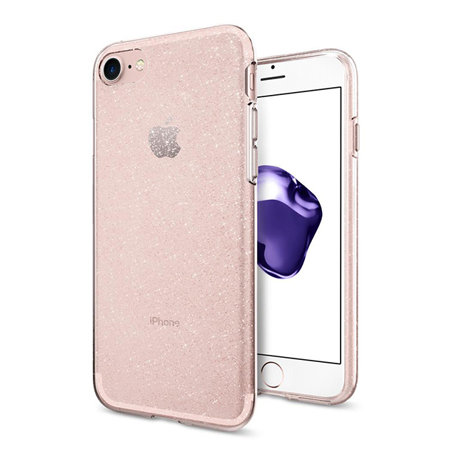 【iPhone8/7 ケース】Liquid Crystal Glitter (Rose Quartz)サブ画像