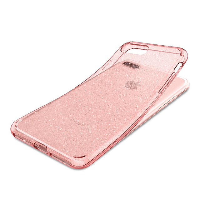 【iPhone8 Plus/7 Plus ケース】Liquid Crystal Glitter (Rose Quartz)サブ画像