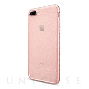【iPhone8 Plus/7 Plus ケース】Liquid Crystal Glitter (Rose Quartz)