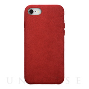 【iPhone8/7 ケース】Ultrasuede Air jacket (Red)
