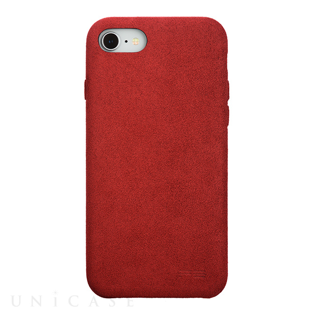 【iPhone8/7 ケース】Ultrasuede Air jacket (Red)