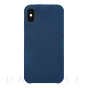 【iPhoneXS/X ケース】Ultrasuede Air jacket (Blue)