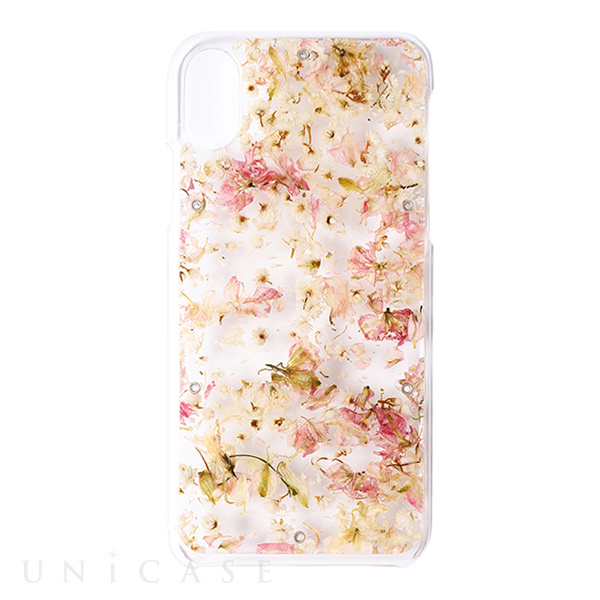 【iPhoneX ケース】ACRYLIC FLOWER CASE (PINK)
