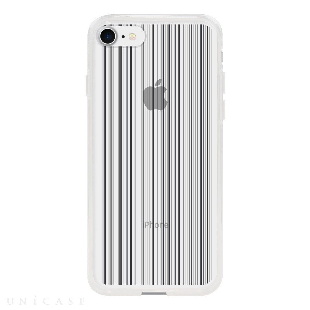 【iPhoneSE(第3/2世代)/8/7 ケース】MONOCHROME CASE for iPhoneSE(第2世代)/8/7 (Thin Stripe Black)