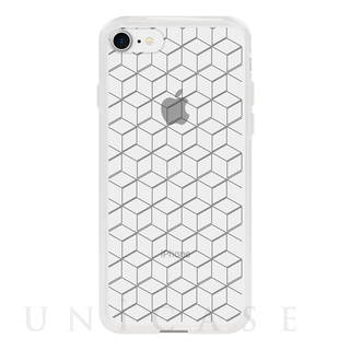 【iPhoneSE(第3/2世代)/8/7 ケース】MONOCHROME CASE for iPhoneSE(第2世代)/8/7 (Hexagon Line Black)