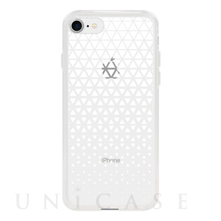 【iPhoneSE(第3/2世代)/8/7 ケース】MONOCHROME CASE for iPhoneSE(第2世代)/8/7 (Triangle Pattern White)