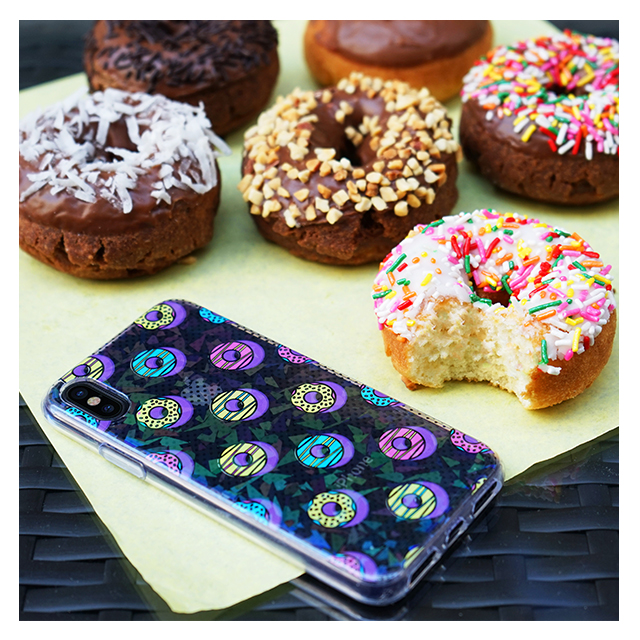 【iPhoneXS/X ケース】Hologram Clear Case (Donuts)サブ画像