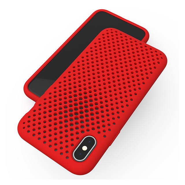 【iPhoneXS/X ケース】Mesh Case (Red)サブ画像