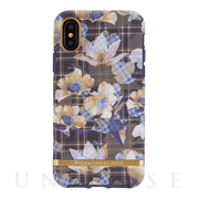 【iPhoneXS/X ケース】FLORAL CHECKED