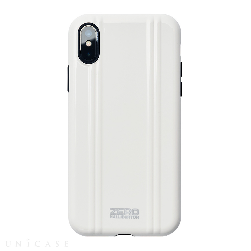 【iPhoneX ケース】ZERO HALLIBURTON Hybrid Shockproof case for iPhone X(WHITE)
