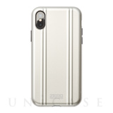 【iPhoneX ケース】ZERO HALLIBURTON Hybrid Shockproof case for iPhone X(SILVER)