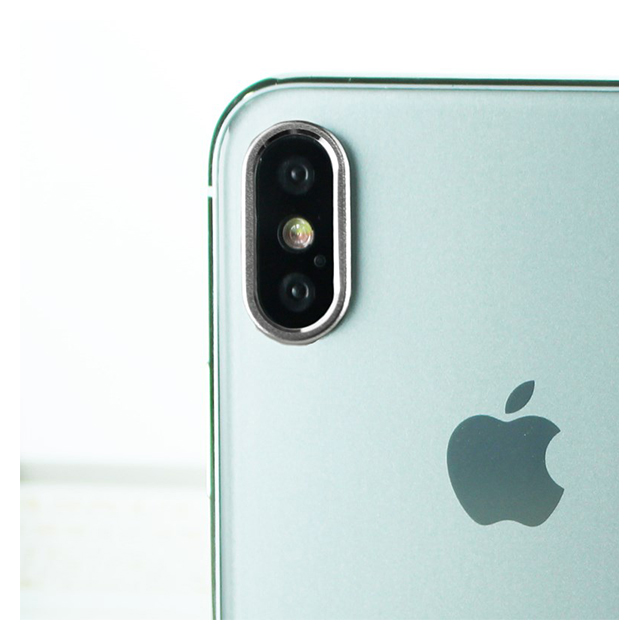 【iPhoneX】背面カメラレンズ保護リング レンズガードプロテクター (シルバー)サブ画像