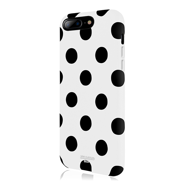 【iPhone8 Plus/7 Plus ケース】Polka PU Leather Back Case (White Polka)サブ画像