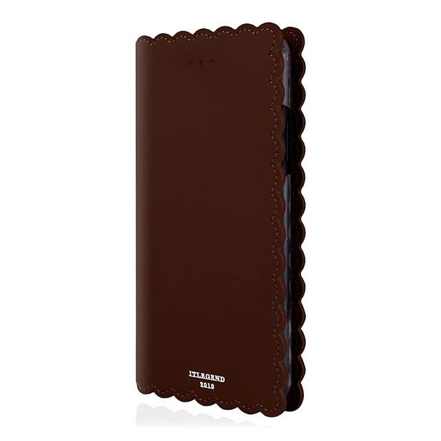 【iPhone8 Plus/7 Plus ケース】Biscuit Cowhide Leather Flip case (Cocoa)サブ画像