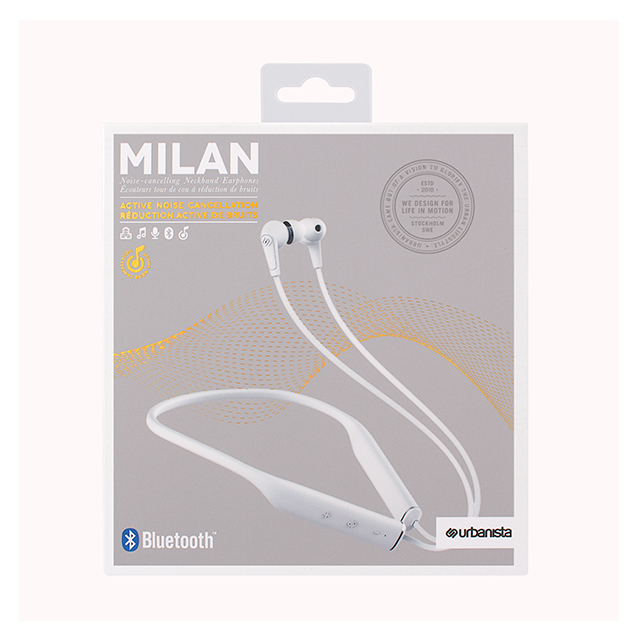 【ワイヤレスイヤホン】Milan Noise Cancelling Bluetooth (White)サブ画像