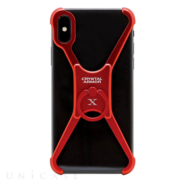 【iPhoneX ケース】X Ring (METAL RED)