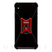 【iPhoneX ケース】X Ring (BLACK × RED...