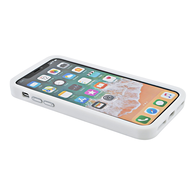 【iPhoneXS/X ケース】iPhoneX case logo (White×Silver)サブ画像