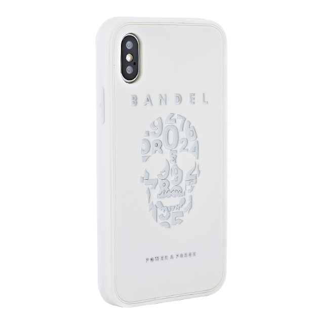 【iPhoneXS/X ケース】iPhoneX case skull (White×White)サブ画像