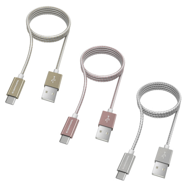 USB2.0 Type-C/USBメタルケーブル (シルバー)サブ画像