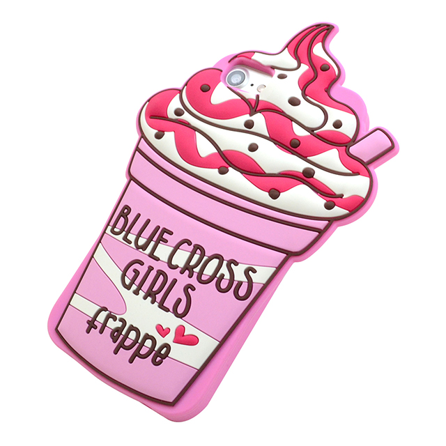【iPhoneSE(第3/2世代)/8/7/6s/6 ケース】BLUE CROSS girls ダイカットシリコンケース (フラッペ/ストロベリー)サブ画像