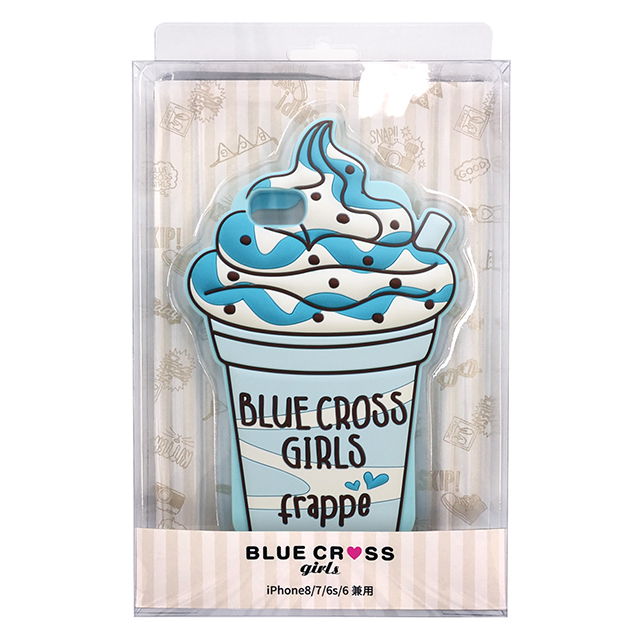 【iPhoneSE(第3/2世代)/8/7/6s/6 ケース】BLUE CROSS girls ダイカットシリコンケース (フラッペ/チョコミント)サブ画像