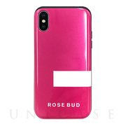 【iPhoneXS/X ケース】ROSE BUD [LINE] シェルケース (ピンク)
