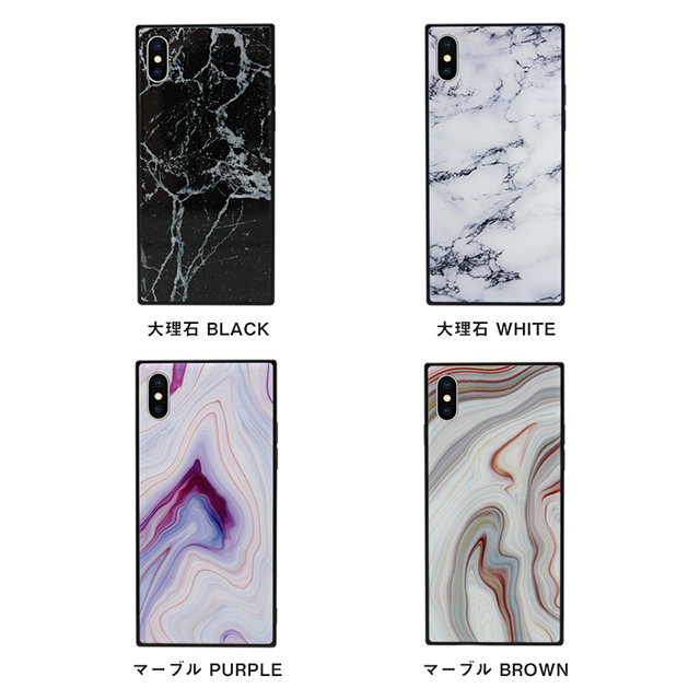 【iPhoneXS/X ケース】TILE 大理石 (BLACK)サブ画像