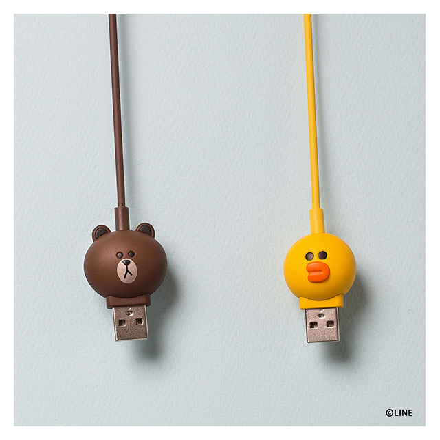 LINE FRIENDS 充電＆データ Micro USBケーブル (ブラウン)サブ画像