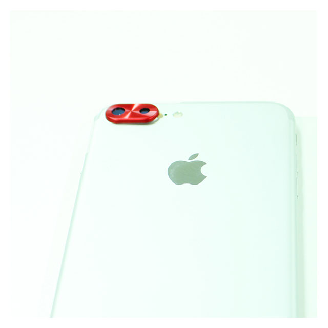 【iPhone8 Plus/7 Plus】背面カメラレンズ保護キャップ レンズガードプロテクター (レッド)サブ画像