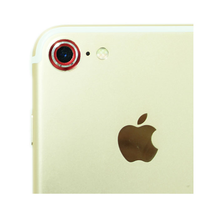 【iPhone8/7】背面カメラレンズ保護キャップ レンズガードプロテクター (レッド)サブ画像
