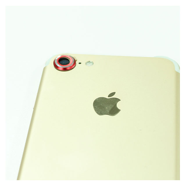 【iPhone8/7】背面カメラレンズ保護キャップ レンズガードプロテクター (レッド)サブ画像