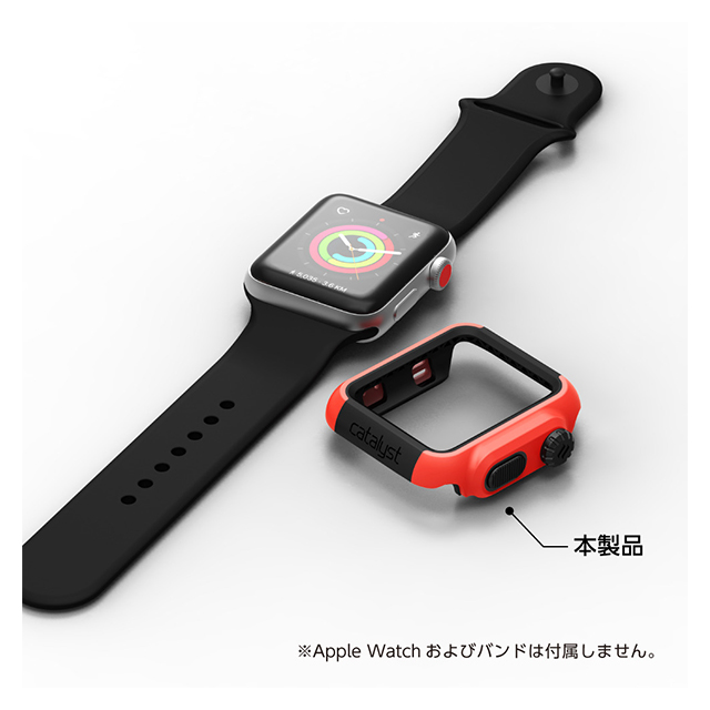 【Apple Watch ケース 42mm】Catalyst 衝撃吸収ケース (ステルスブラックグレー) for Apple Watch Series3/2サブ画像