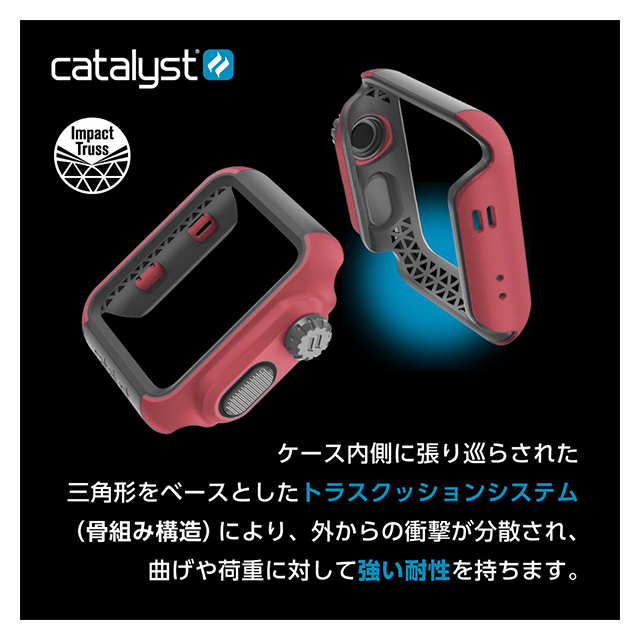 【Apple Watch ケース 42mm】Catalyst 衝撃吸収ケース (ステルスブラックグレー) for Apple Watch Series3/2goods_nameサブ画像