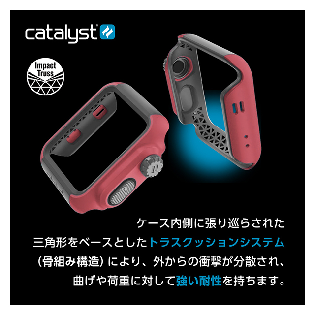 【Apple Watch ケース 42mm】Catalyst 衝撃吸収ケース (コーラルブラック) for Apple Watch Series3/2goods_nameサブ画像