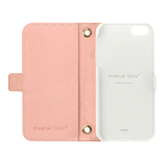 【iPhoneSE(第1世代)/5s/5 ケース】ダブルフリップカバー レター型ポケット (ピンク)サブ画像
