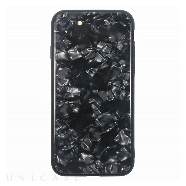 【iPhoneSE(第3/2世代)/8/7 ケース】GLASS PEARL CASE (Black)