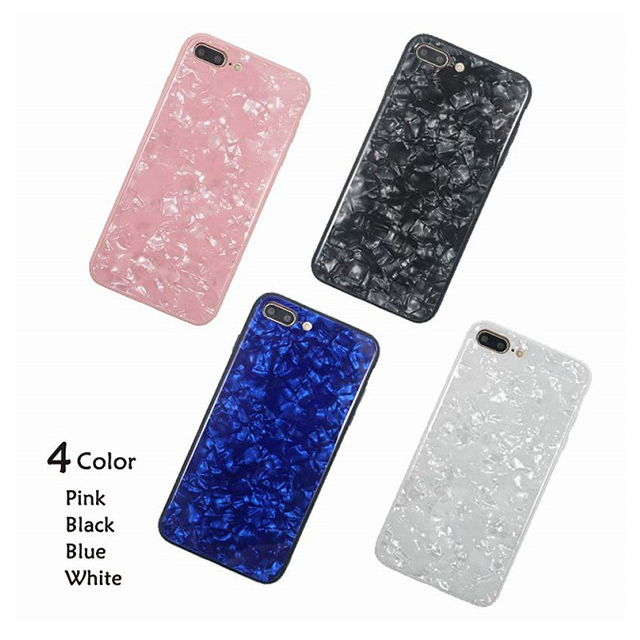 【iPhone8 Plus/7 Plus ケース】GLASS PEARL CASE (Blue)サブ画像