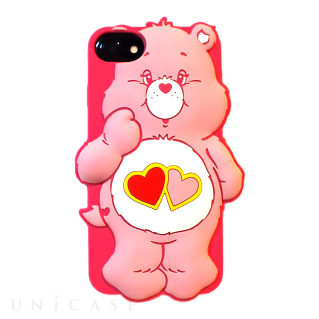 【iPhone8/7/6s/6 ケース】Care Bears シリコンケース (LOVE A LOT BEAR)