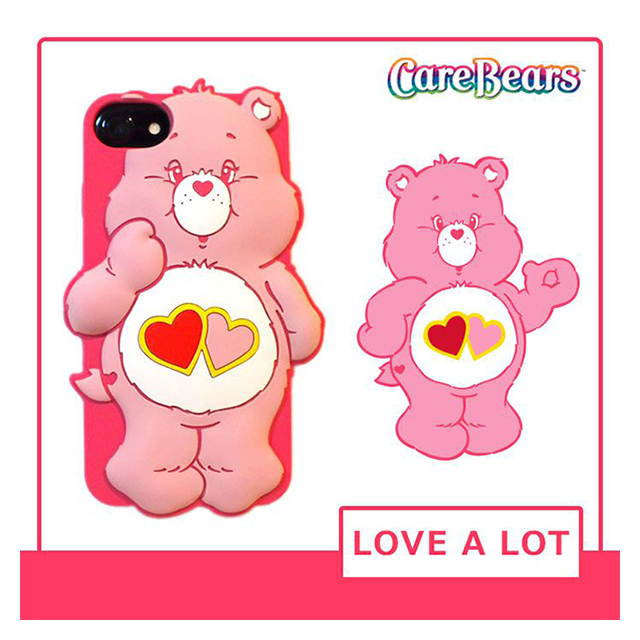 【iPhone8/7/6s/6 ケース】Care Bears シリコンケース (LOVE A LOT BEAR)サブ画像