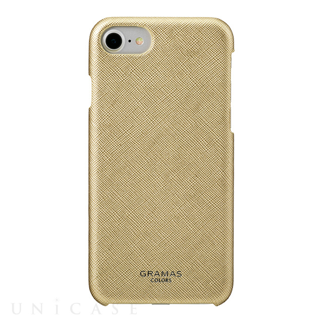 【iPhoneSE(第3/2世代)/8/7/6s/6 ケース】”Quadrifoglio” Shell PU Leather Case (Champagne Gold)