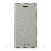 【iPhone8/7/6s/6 ケース】”Quadrifoglio” Book PU Leather Case (Platinum Silver)