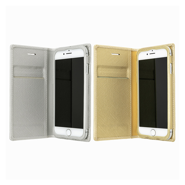 【iPhone8/7/6s/6 ケース】”Quadrifoglio” Book PU Leather Case (Champagne Gold)サブ画像