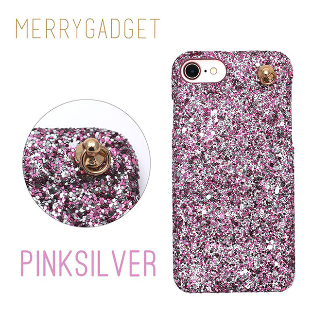 【iPhone8/7/6s/6 ケース】GLITTER CHAIN CASE (Pink Silver)サブ画像