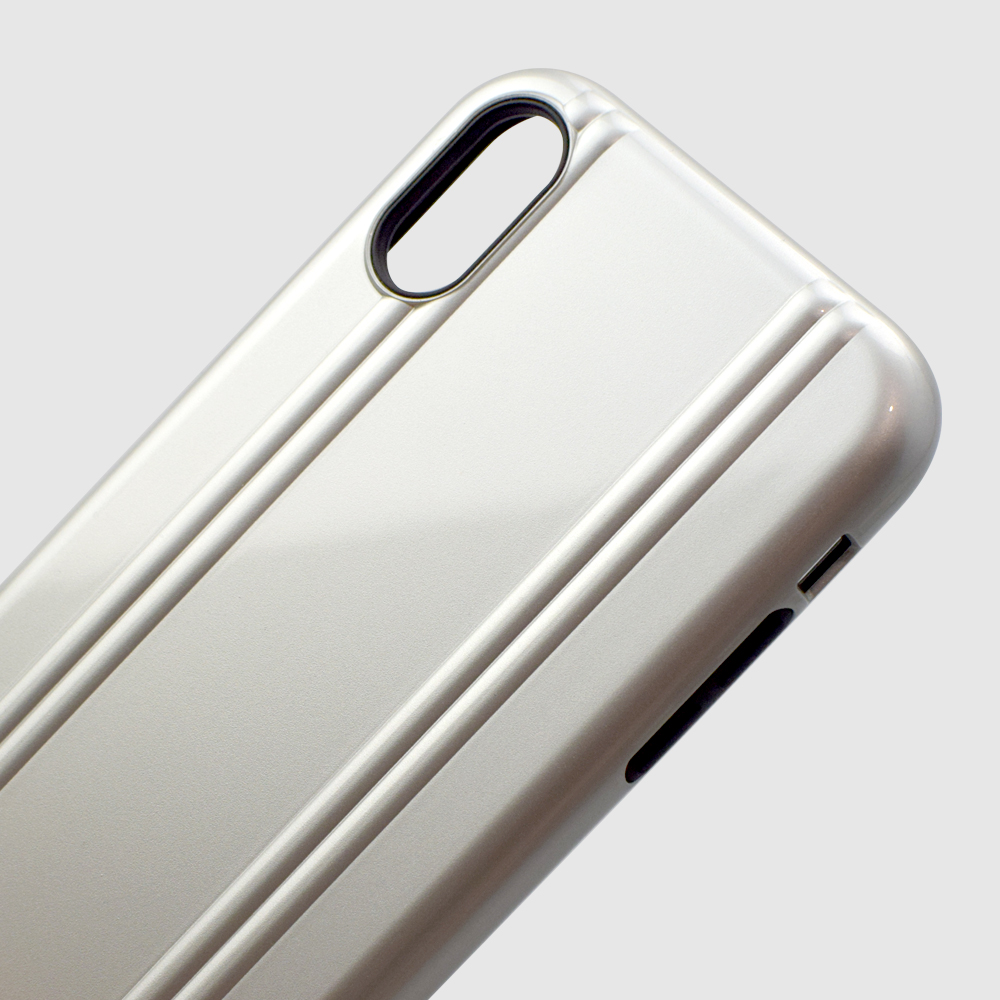 【iPhoneXR ケース】ZERO HALLIBURTON Hybrid Shockproof case for iPhoneXR (Silver)goods_nameサブ画像