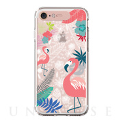 【iPhone8/7 ケース】Soft Lighting Clear Case Flower Flamingo (ローズゴールド)
